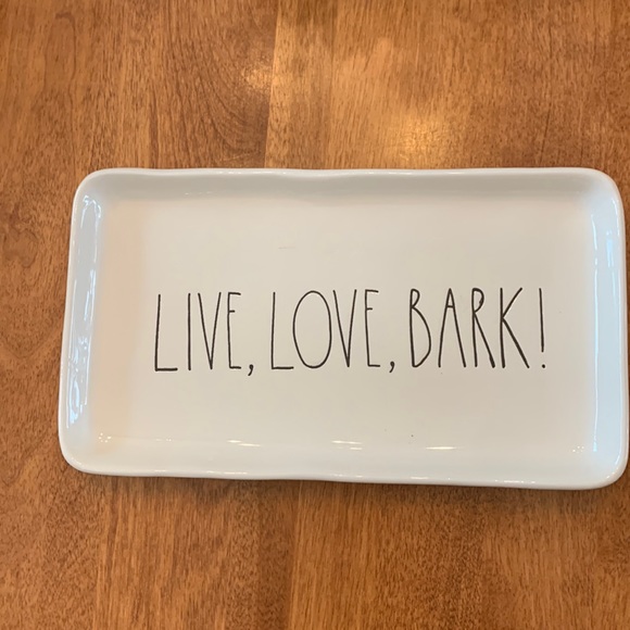 RAE DUNN LIVE, LOVE, BARK! PLATE